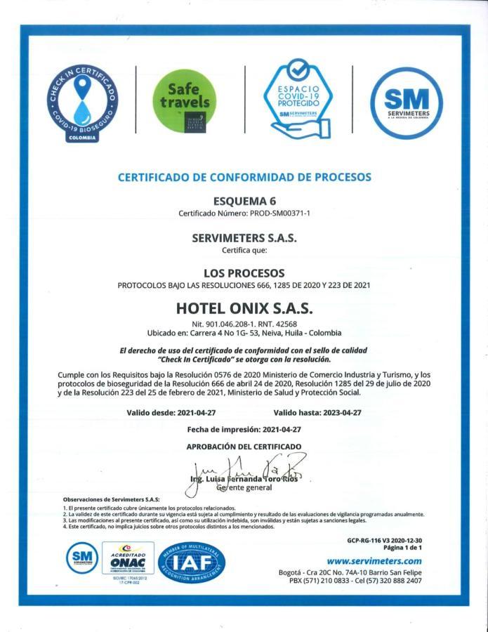 Hotel Onix T Neiva  Exterior foto